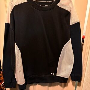 Under Armour Black and White Crewneck Sweater